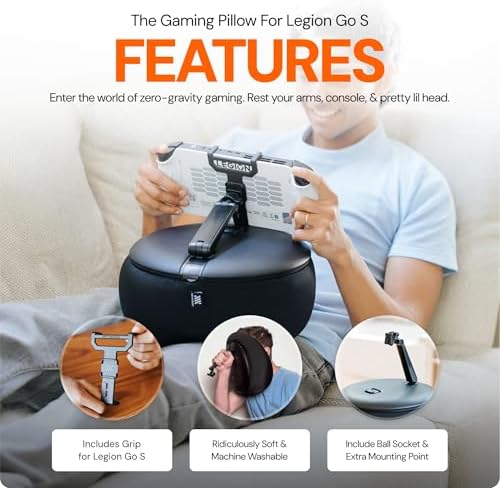 Mechanism Gaming Pillow for The Lenovo Legion Go S | Experience Zero Gravity Gaming with Our Gamer Cushion | Ridiculously Soft & Machine Washable Pillow for Video Games (Legion Go S Grip) - Image 2
