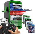 Game Storage Tower Compatible with PS5/ Xbox/Switch, Green by Niciksty