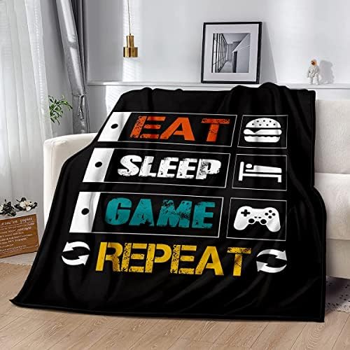 lirs Bedding Gaming Throw Blanket 60" x 50’’ Super Soft, Fleece, Gamer Gift for Couch Sofa for for Kids Boys Teens Video Game (MT-A08, 60’’x50) - Image 3