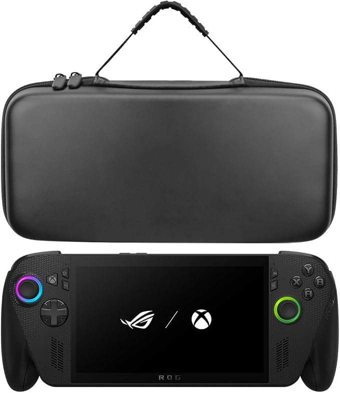 Miimall Hard Carrying Case Compatible with Rog Xbox Ally X, Drop-Proof and Shockproof EVA Protective Carry Bag with Large Capacity for Xbox Rog Ally X Gaming Handheld Console and Accessories by Miimall