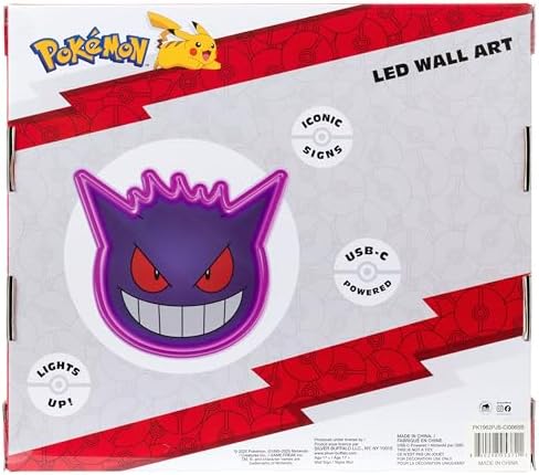 Silver Buffalo Pokémon Gengar Face Small Die Cut, Wall Art - Image 3