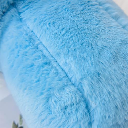 A Nice Night Babyblue Reading Pillow, 18.5" Bed Wedge Pillows with Arms - Image 6