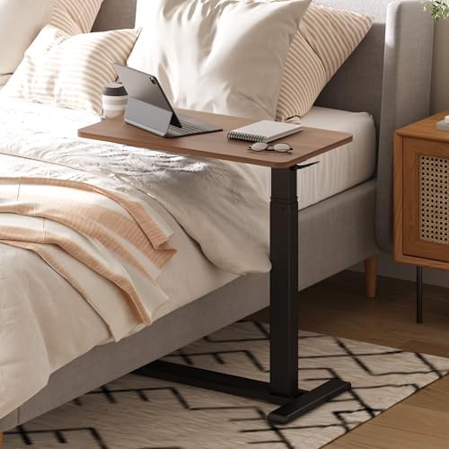 28'' Medical Overbed Bedside Table with Wheels,Rolling Table - Image 7