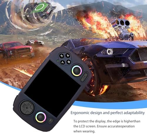 Case for ANBERNIC RG CubeXX,NOUKAJU Silicone Protective Cover,Drop-Proof,Scratch-Proof,Shock-Proof,Dust-Proof,Protective Case for RG CubeXX Retro Handheld Game Console(Black) - Image 7