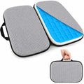 Sojoy 3 in 1 Foldable Gel Seat Cushion Featured with Memory Foam Breathable Seat Cushion for Pressure Relief (Size: 18.5“ x 15" x 2"，Gray Mesh) by Sojoy