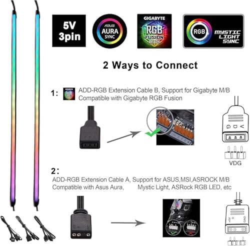 airgoo Addressable RGB PC LED Strip ARGB 5V 3-Pin - Image 4