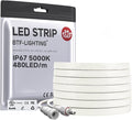 BTF-LIGHTING UL Listed IP67 Waterproof COB LED Strip Daylight White 5000K by BTF-LIGHTING