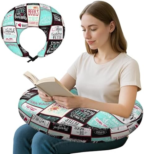 Queen Hero Lap Pillow for Reading & Gaming Lap Desk Pillows for Crocheting & Crafting with Elbow & Arm Support Cushion for Ergonomic Use on Bed and Couch by QueenHero