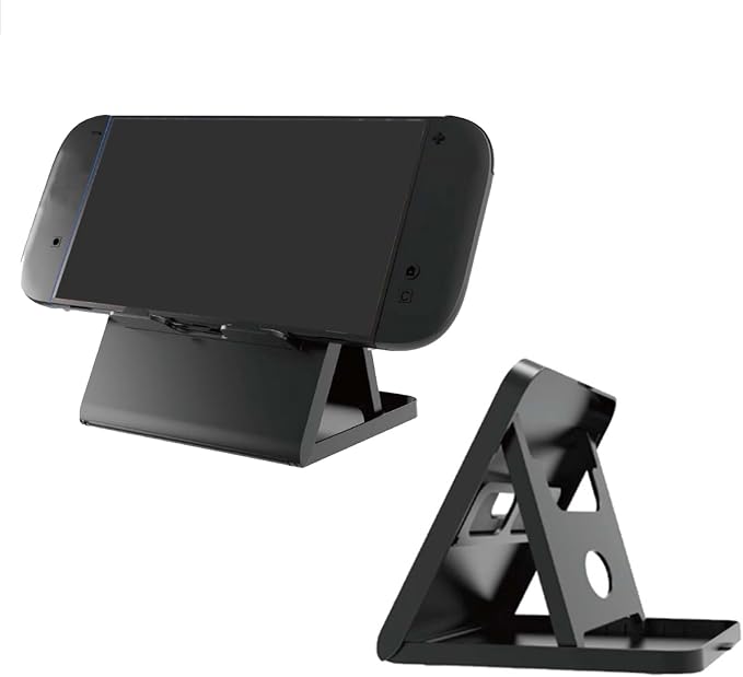 Portable Foldable Stand with Adjustable Angles & Cooling Designs Multiple Angles Gaming Stand for Console 2 Small ABS Console Accessory - Image 2