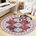 Office Chair Mat for Hardwood Floor, Vintage Computer Gaming Rolling Low Pile Carpet Floor Chair Mat, Anti-Slip Backing Round Desk Rug Floor Mat for Home by Heavyoff