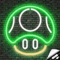 Kavaas Gaming Neon Sign, Mushroom Neon Sign for Game Room Decor, Man Cave, Kids Room - Gaming Mushroom Wall Decor - Gamer Gifts for Boys, Kids (Green) by Kavaas