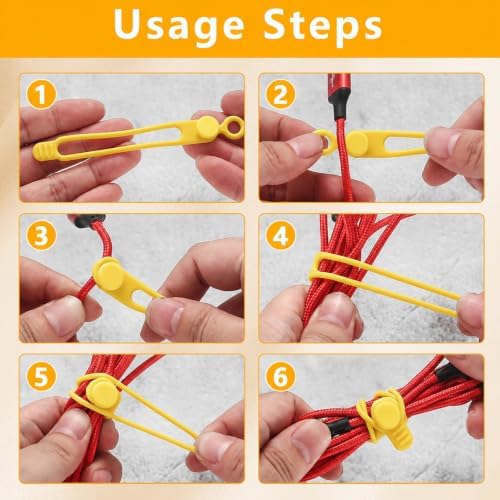 25 Pcs Silicone Cable Ties, Reusable Cord Organizer - Image 4