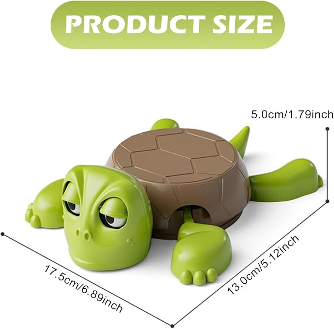 3D Printed Funny Turtle Coaster Set with Interactive Expression, 2Pcs - Image 3