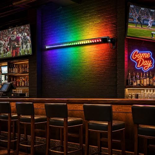 2Pack 48'' RGB Wall Washer Lights 72W 120V IP67 Waterproof Plug-in - Image 3