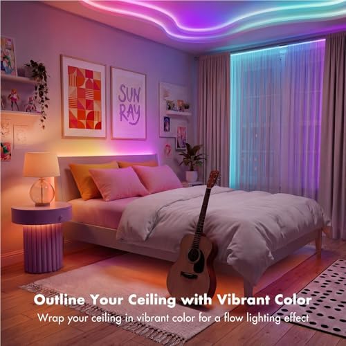 LED Lights for Bedroom, 130FT IC RGB LED Strip Lights, Smart Control - Image 6