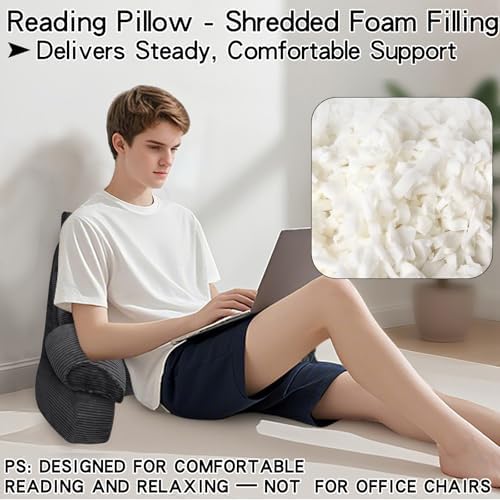 RRPAHWTV Reading Pillow for Bed with Arms, Back Support, Memory Foam - Image 3