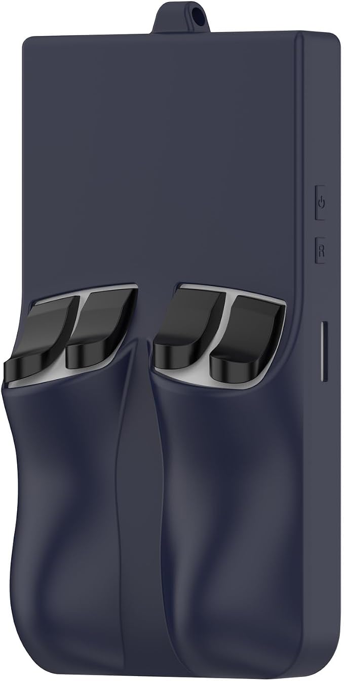 2-Pack Compatible with R36 Max Handheld Game Console Case, Slim Soft Silicone Full Protective Case Cover for R36 Max Accessories (Grey+Blue) - Image 7