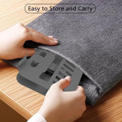 Metal Tablet Stand Holder Adjustable for iPad Kindle Tab, Grey - Image 5