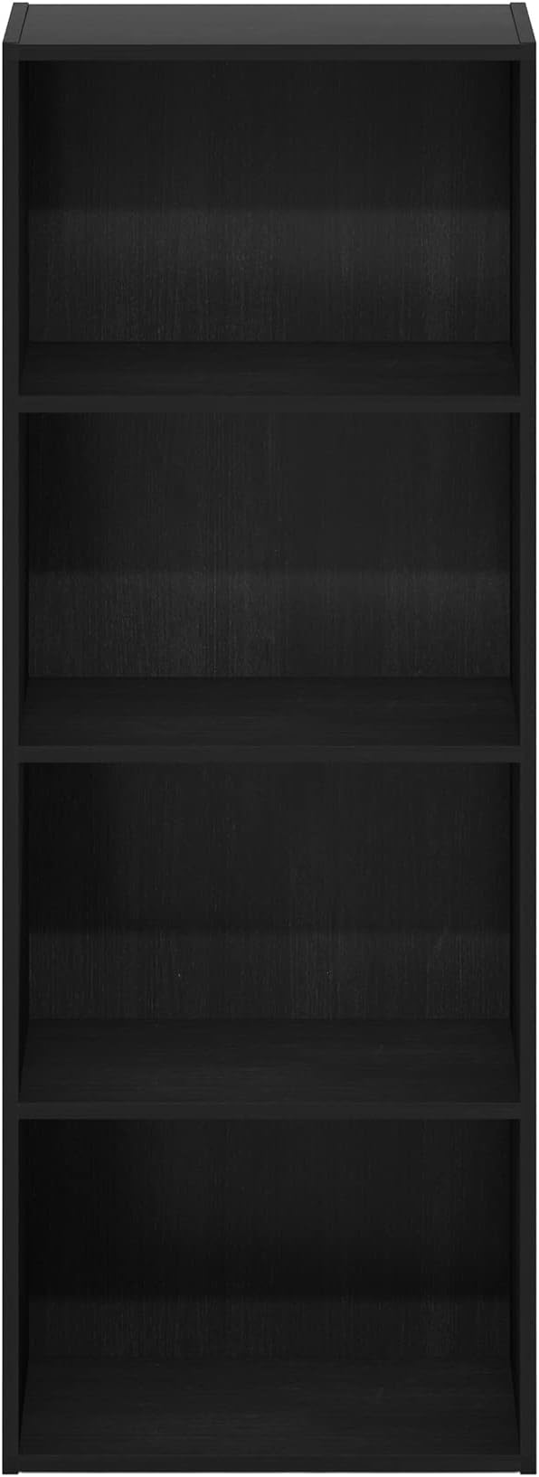 Furinno LUDER 4-Tier Book Shelf, Open Shelves Bookshelf, Blackwood - Image 6