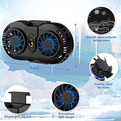 NEVEIKA Plug-in Phone Cooler, Cellphone Radiator with Dual Semi-Conductor Cooling Chip, Mobile Phones with a Width of 6 to 7.5cm for Tiktok Live Streaming, Outdoor Vlog, Mobile Gaming. - Image 6