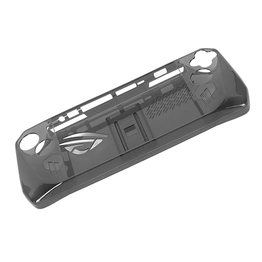 Clear Shockproof TPU Protective Case for ROG Ally Handheld 2023, Transparent Game Console Cover with Foldable Stand and Non - Slip Grip for Gaming Comfort (Transparent Black) - Image 7