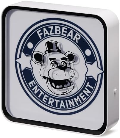 Numskull Official Five Nights at Freddy's Desk Lamp Wall Light for Bedroom, Office, Home, Study, Work - Perspex Material - Official FNAF Merchandise by Numskull