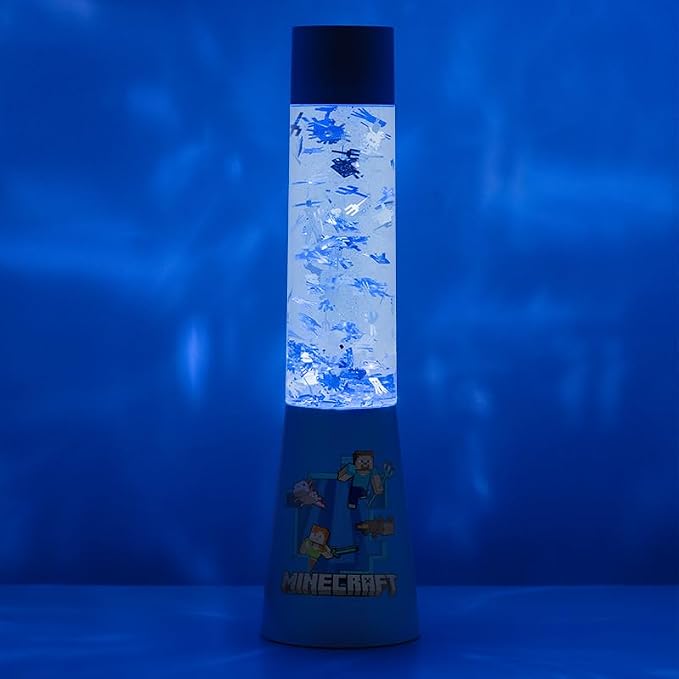 Paladone Minecraft Character Officially Licensed Glitter Flow Lamp or Night Mood Lighting, Gamer Room Décor for Kids and Tweens - Image 5