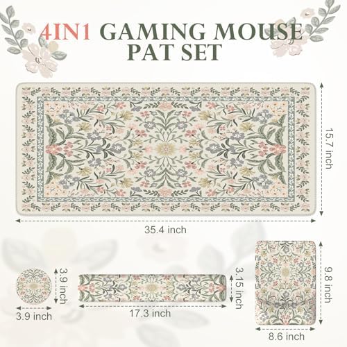 iLeadon Desk Protector Mat, Ergonomic Wrist Pad for Keyboard and Mouse - Image 2