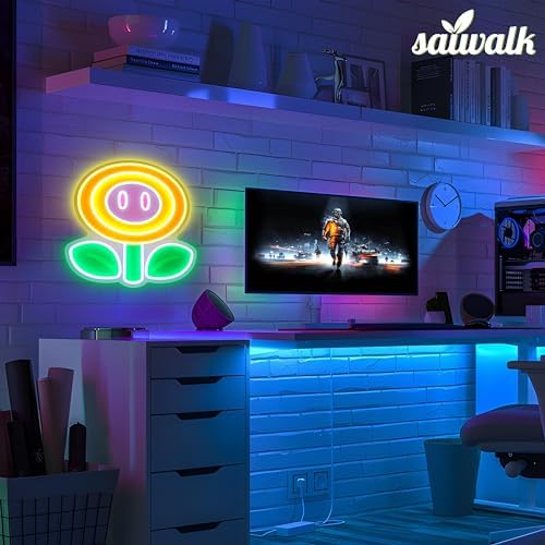 LED Gaming Neon Sign with Dimmable Lighting Modes for Bedroom, Game Room Decor, Kids Room, Man Cave, Wall Decor and Birthday and Father's Day and Christmas Gift USB Connection - Image 4
