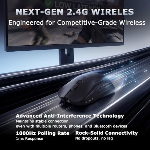 AJAZZ AJ200P MC 63g Ultra-Light Wireless Gaming Mouse, AI Voice Assistant - Image 3