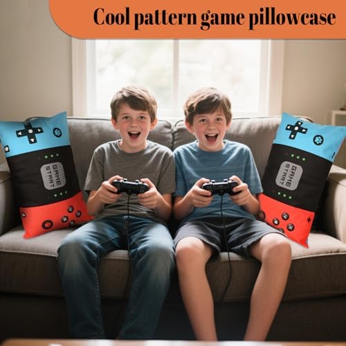 Gamer Gifts for Teen Boys, Gaming Boy Room Decor, Gaming Accessories for Teen Boy, Gamer Pillow Case Flannel Material，12 x 20 inches 1-Pack (No Inserts) - Image 7