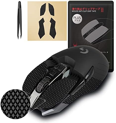[Grip Upgrade] HOTLINEGAMES 2.0 Plus Mouse Anti Slip Grip Tape Compatible with Logitech G903, G900 Gaming Mouse Skins, Sweat Resistant, Cut to Fit, Easy to Apply, Professional Mice Upgrade Kit by HOTLINEGAMES
