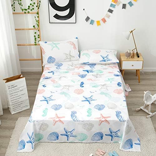 JSD Coastal Beach Theme Kids Full Sheet Set 4 Piece Deep Pocket - Image 4