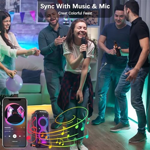 Cozylady RGB Neon Light LED Rope Light,Waterproof Bluetooth APP Remote Control Music Sync Strip Light,24V Flexible DIY Silicone Light for Bedroom Home Indoor Outdoor Decoration - Image 5