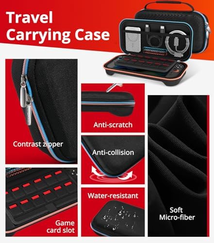 ivoler 22-in-1 Accessories Bundle Kits for Nintendo Switch 2,Carrying Case - Image 4