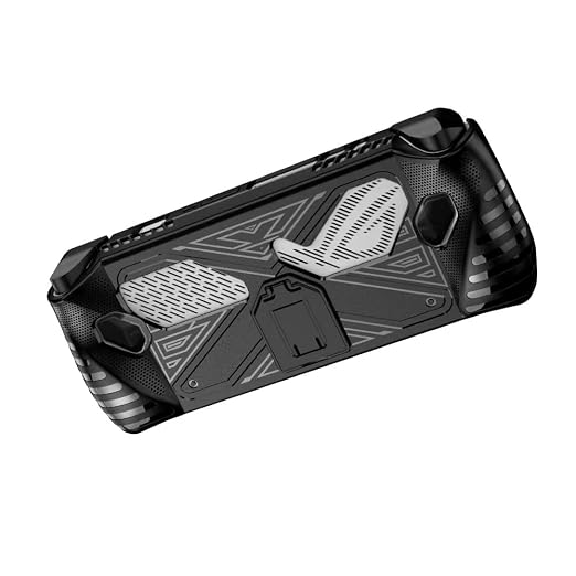Protective Case with Stand for ROG Ally Game Console, Shockproof Cover with Bracket, Sweatproof Cover Protector for Asus ROG Ally Handhelds (White) - Image 6