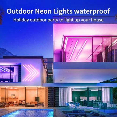 20Ft Neon Rope Lights,Flexible Led Rope Lights Control with App/Remote,Multiple Modes Rope Lights,IP65 Outdoor Waterproof,Music Sync Light Strip for Bedroom - Image 6
