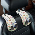 Blusabaca 2PCS Car Seat Headrest Hooks, Purses Bags Holder, Vibrant Floral by Blusabaca