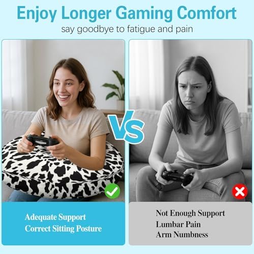 Lap Pillow for Reading & Gaming Lap Desk Pillows for Crocheting & Crafting with Elbow & Arm Support Cushion for Ergonomic Use on Bed and Couch - Image 3