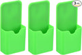 PATIKIL 3pcs Magnetic Pen Marker Holders, 50x27mm Dry Erase Marker Pencil Holder Cup Organizer for Classroom Home Office Refrigerator Whiteboard Locker, Green, 4x2x1 by PATIKIL