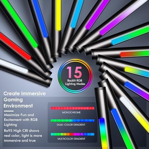 Quntis RGB Monitor Light Bar with Remote, Flat Curved & Ultrawide Fits - Image 3