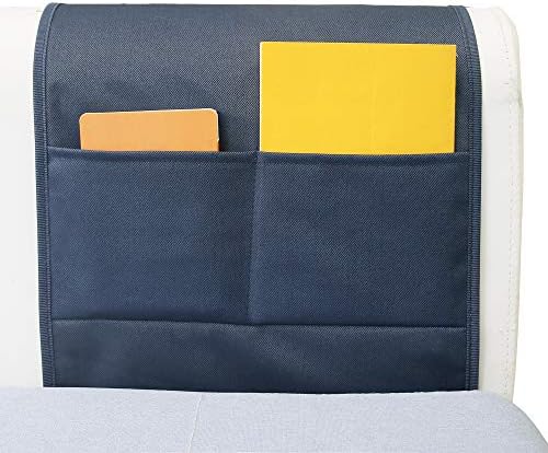 MDSTOP 5 Pockets Remote Control Holder, Magazine Rack, Space Saver Organizer, Draped Over Sofa, Couch, Recliner Armrest - Image 6