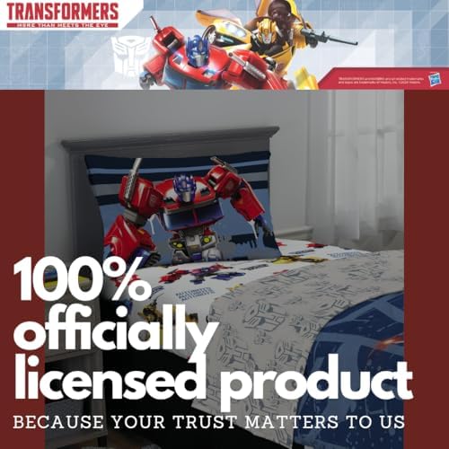Transformers Optimus Prime Super Soft Comforter and Sheet Set with Sham, 4 Piece Twin Size, (Official Licensed Product) By Franco Collectibles - Image 6