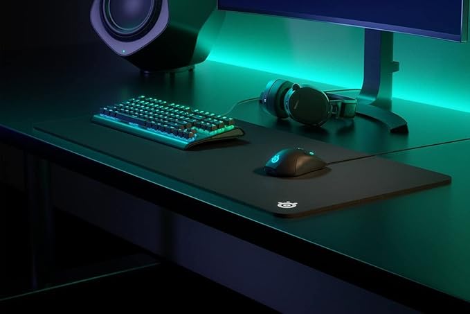 SteelSeries QcK Gaming Mouse Pad - XXL Thick Cloth - Sized to Cover Desks - Image 5