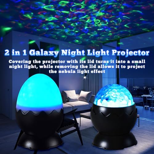 Galaxy Projector, Light Projector, Night Light Projector with Remote Control, Galaxy Light Projector, for Kids Adults, Bedroom, Home Theater, Christmas, Birthdays (Black) - Image 2