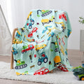 SOCHOW Cute Car Truck Fleece Throw Blanket for Boys, Mint 50 x 60 Inches by SOCHOW