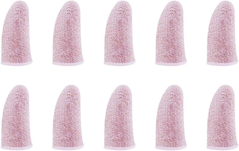 CHILDWEET Gaming Finger Sleeves 10 Pack Anti-Slip Sweat-Resistant Thumb Sleeves Finger Protectors for Gaming on Mobile Phones Lightweight Touch Screen Covers by CHILDWEET