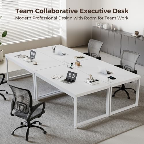 Mericonia 54 Inch Computer Desk, 1.2" Thick Heavy Duty Office Table - Image 6