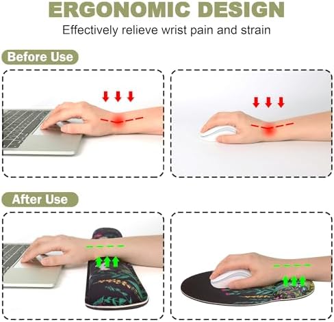 Ergonomic Mouse Pad with Wrist Rest and Keyboard Wrist Rest, Mousepad - Image 2