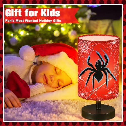 Glooglitter Spider Table Lamp for Bedroom Decor Spider Bedroom Bedside Lamp - Image 3